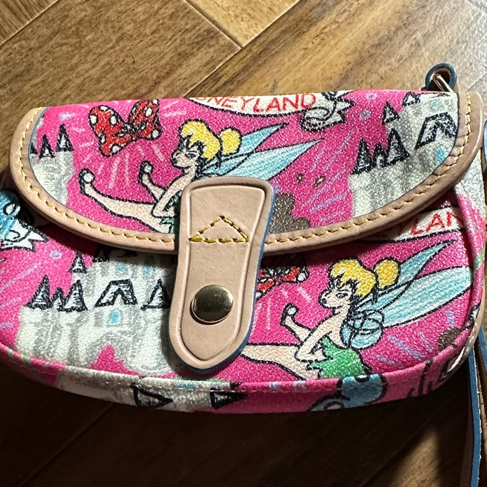Dooney & Bourke Pink Tinker Bell Print Wristlet